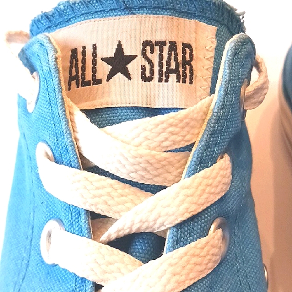 CONVERSE All Star Low Top Kids Sneakers Blue Size 6 - Picture 2 of 11